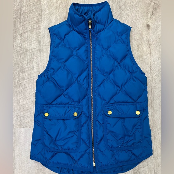 J.Crew Puffer Vest in Blue